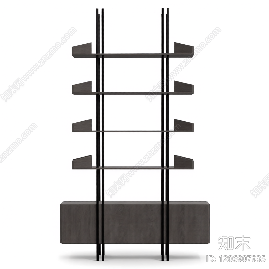 悬臂式置物架组件3D模型下载【ID:1206907935】