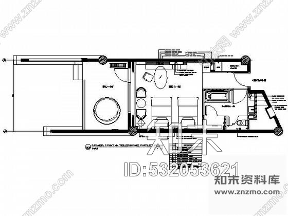 施工图皇冠酒店双床标准间施工图cad施工图下载【ID:532053621】