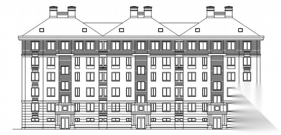 江苏省某小区五层住宅楼建筑施工图施工图下载【ID:149846142】