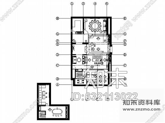 施工图山东原创古镇胡同内高雅现代中式会所室内装修施工图含效果cad施工图下载【ID:632113022】