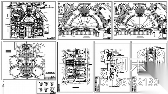 浙江某大学城市学院景观设计图cad施工图下载【ID:166792139】