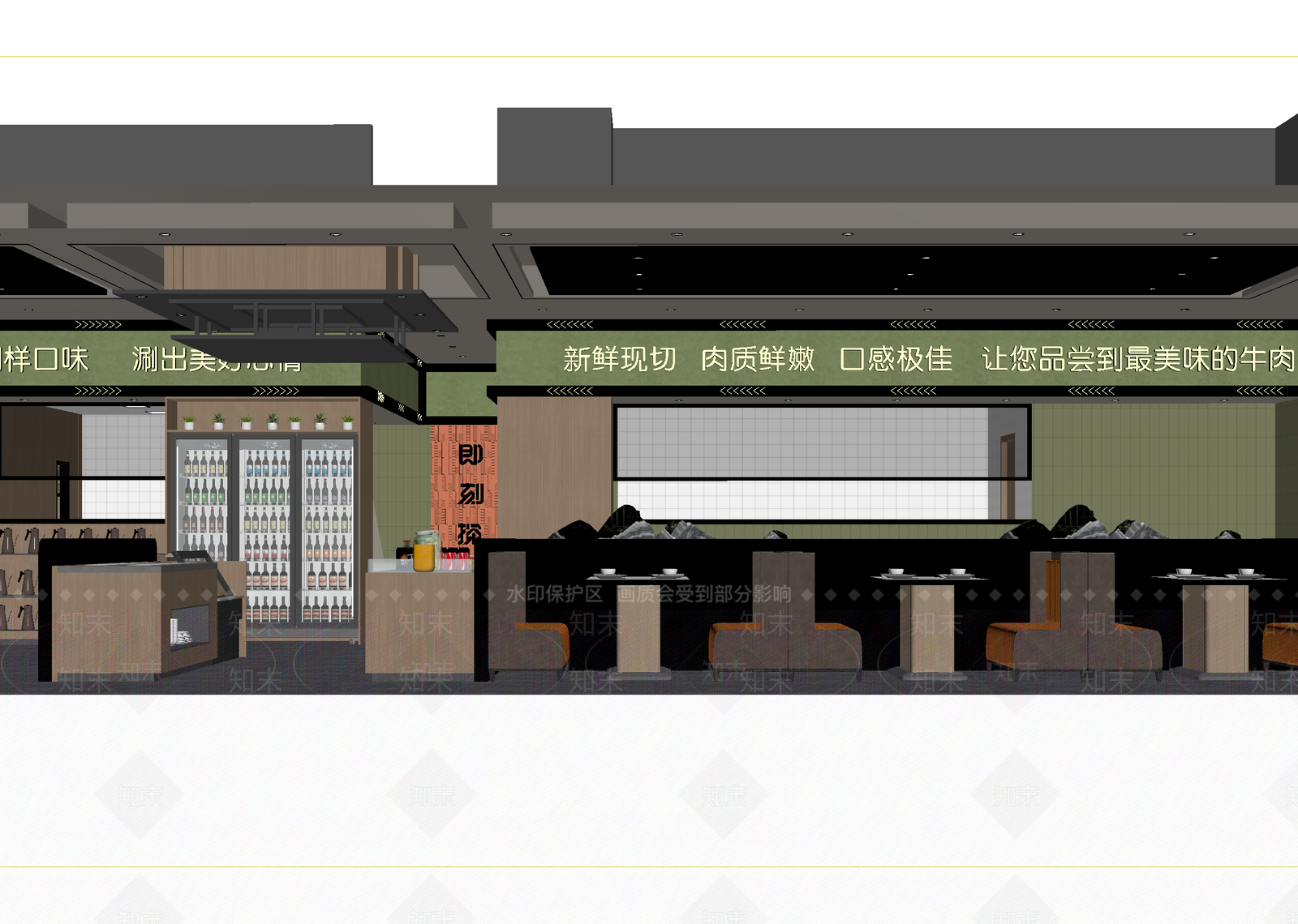 工业快餐店3D模型下载【ID:1215159428】