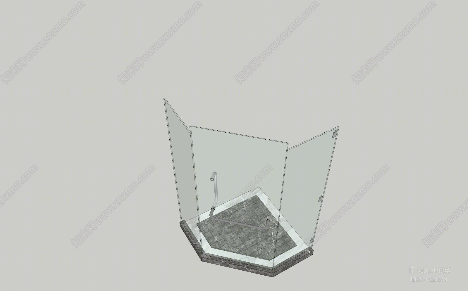 淋浴房SU模型下载【ID:341824459】