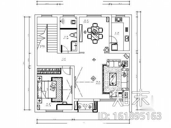 [江西]自建三层别墅室内设计方案cad施工图下载【ID:161895163】