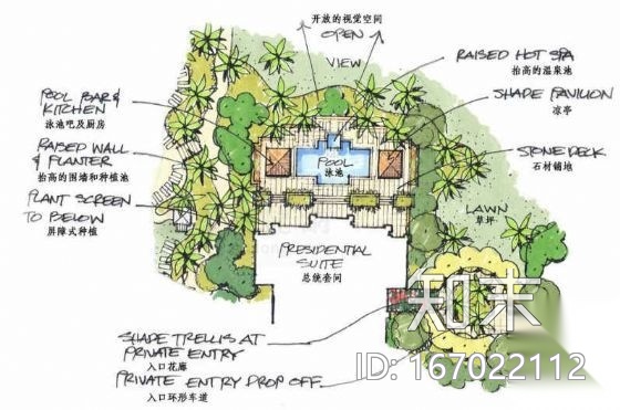 [海口]酒店环境景观方案设计cad施工图下载【ID:167022112】