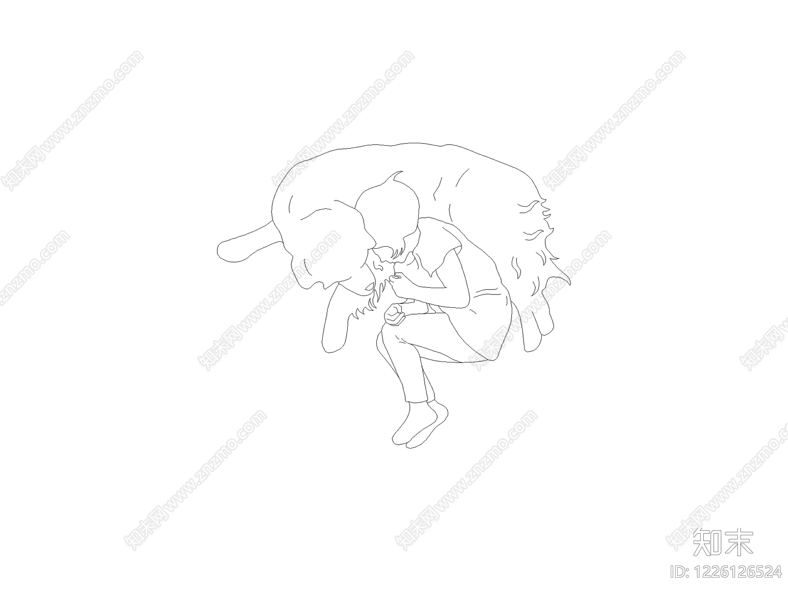 人物cad施工图下载【ID:1226126524】
