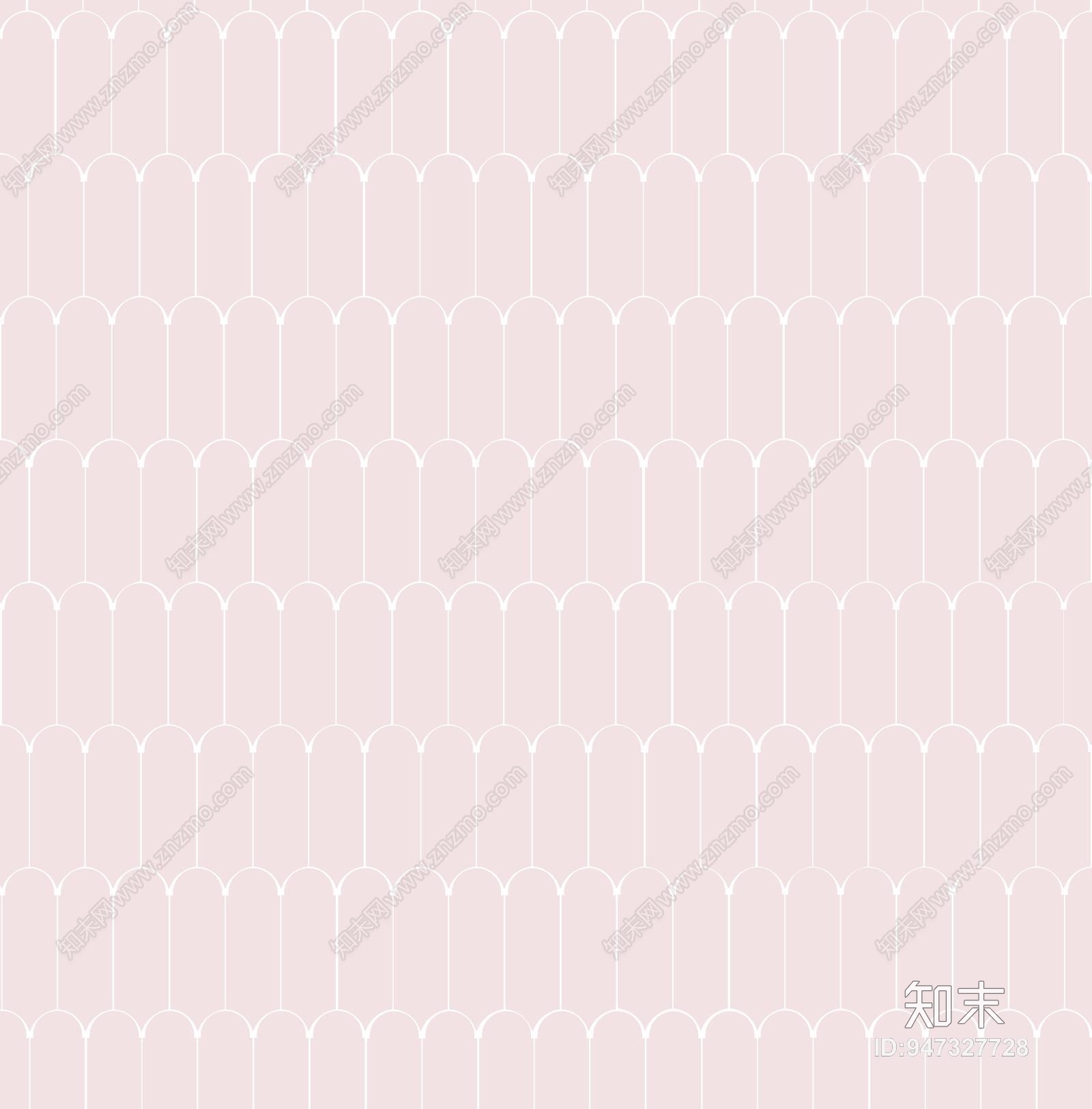 粉色孔雀羽毛扇形面砖贴图下载【ID:947327728】
