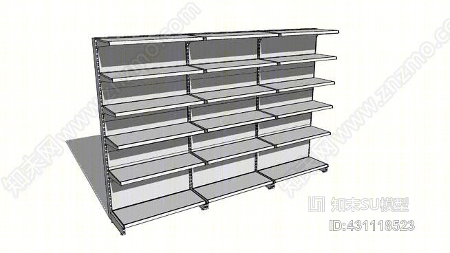 货架SU模型下载【ID:431118523】