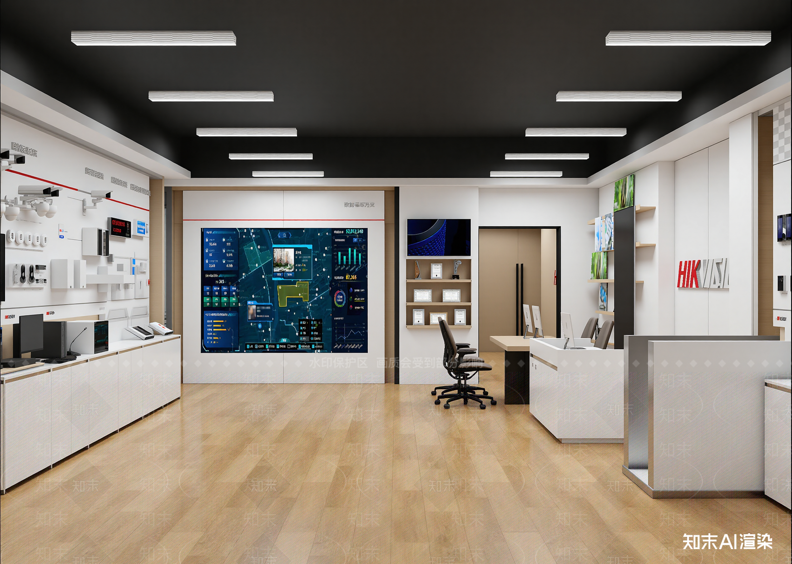 现代科技展厅3D模型下载【ID:1215051596】
