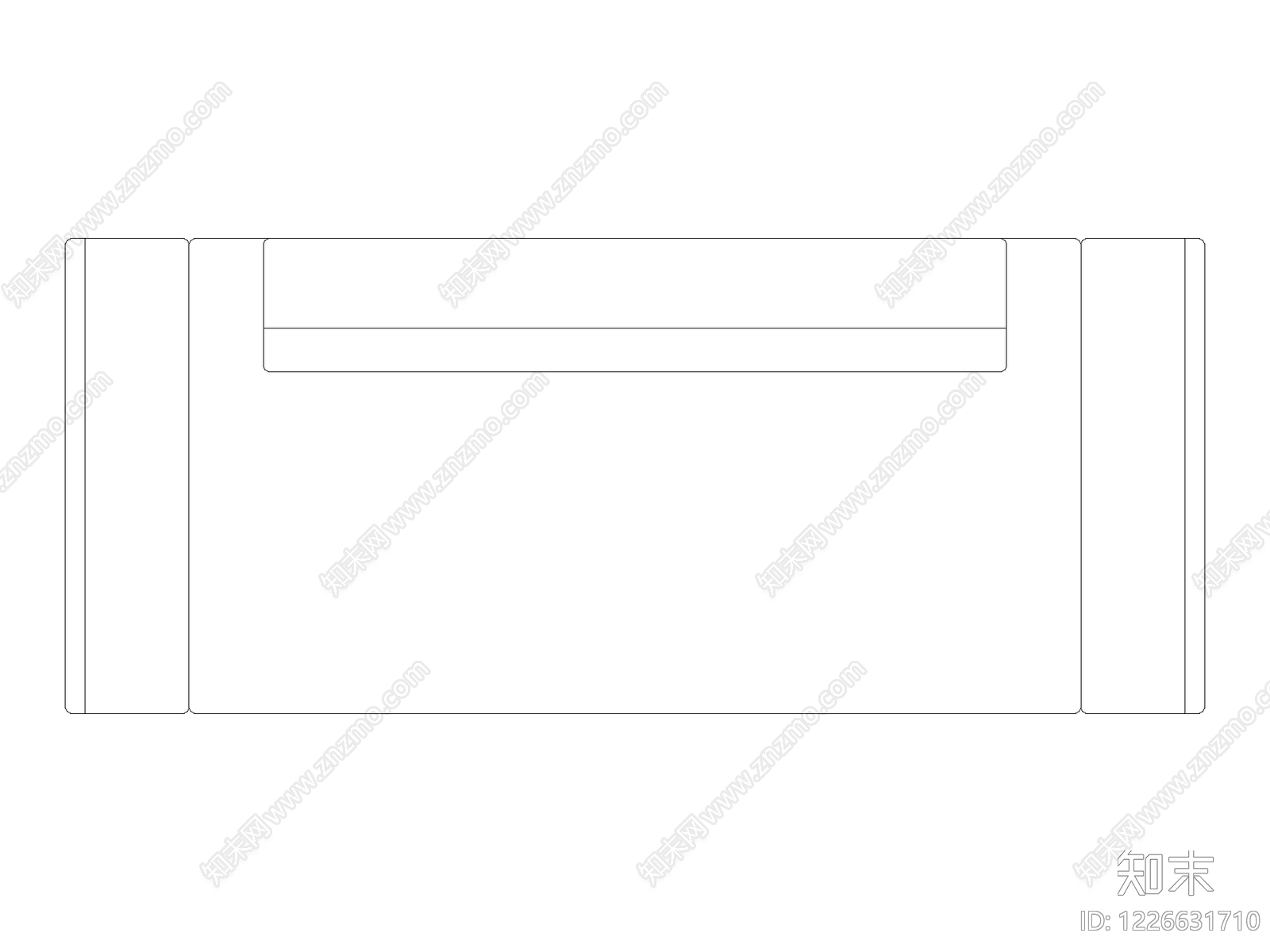 沙发cad施工图下载【ID:1226631710】