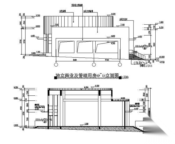 [广东]某商住小区十层商住楼建筑、结构、电气、给排水、...cad施工图下载【ID:167214149】