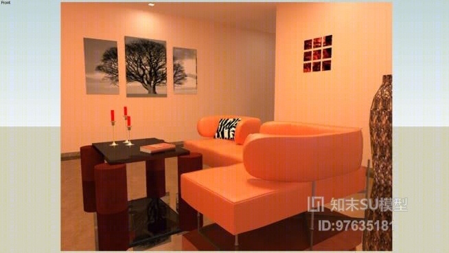 家居客厅SU模型下载【ID:97635181】