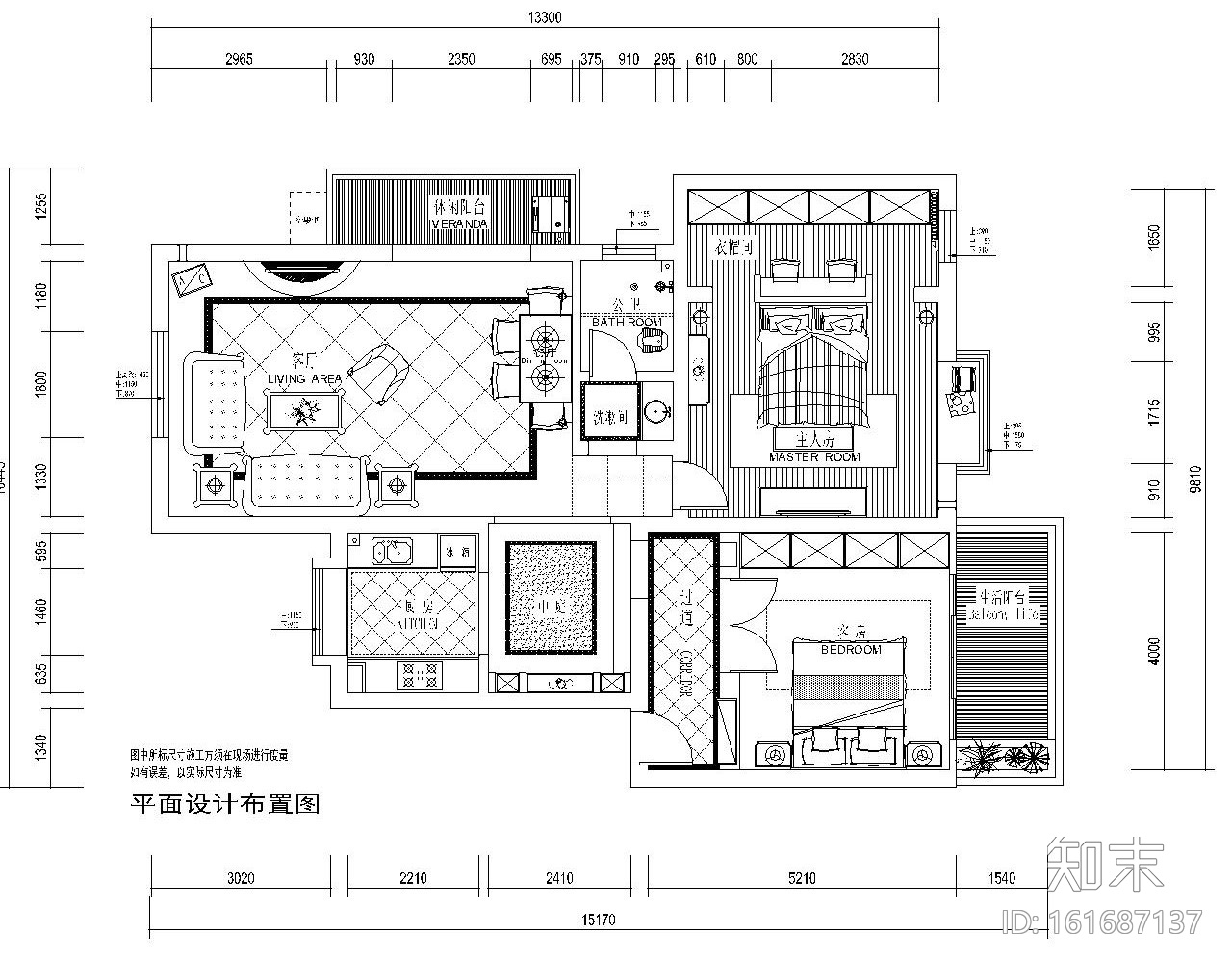 地中海风格白蓝港湾住宅施工图及立面图（附效果图）cad施工图下载【ID:161687137】