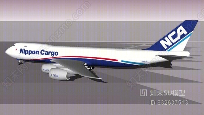 NCA鏃湰墿鑸_波音747-8KZF/SCDSU模型下载【ID:832637513】