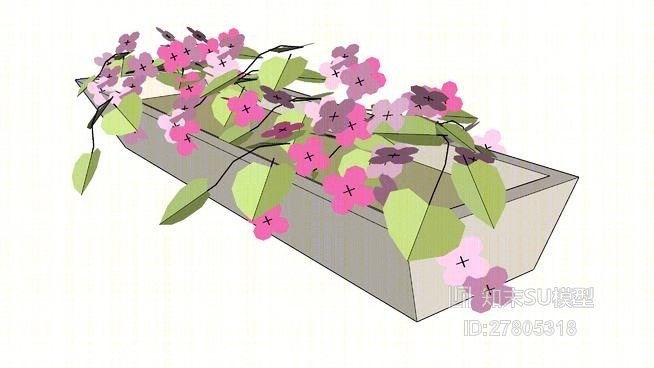 花坛SU模型下载【ID:918179717】