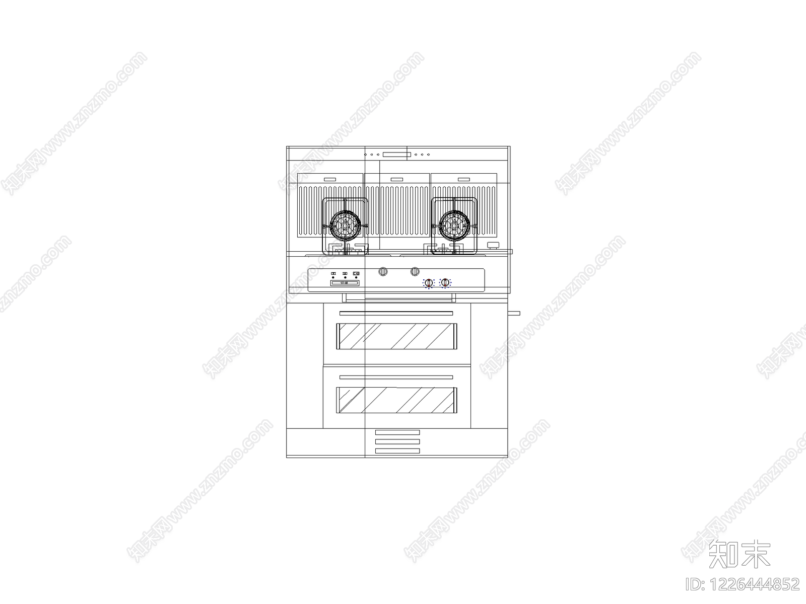 现代厨房设施CAD图纸