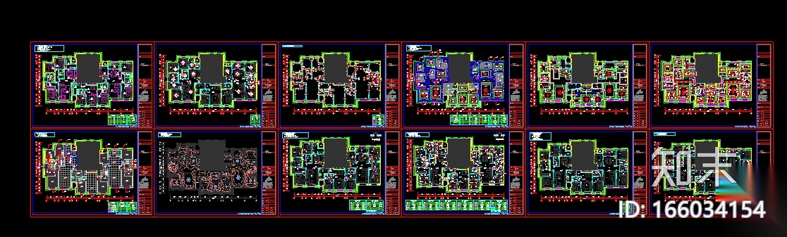 [天津]美式工业风住宅设计施工图（附效果图）cad施工图下载【ID:166034154】