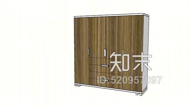 衣柜SU模型下载【ID:520957097】