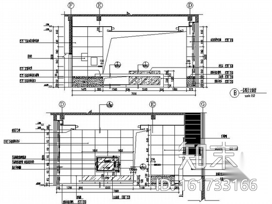 [北京]古典欧式主义两层别墅设计装修图（含实景）cad施工图下载【ID:161733166】