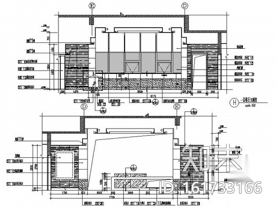 [北京]古典欧式主义两层别墅设计装修图（含实景）cad施工图下载【ID:161733166】