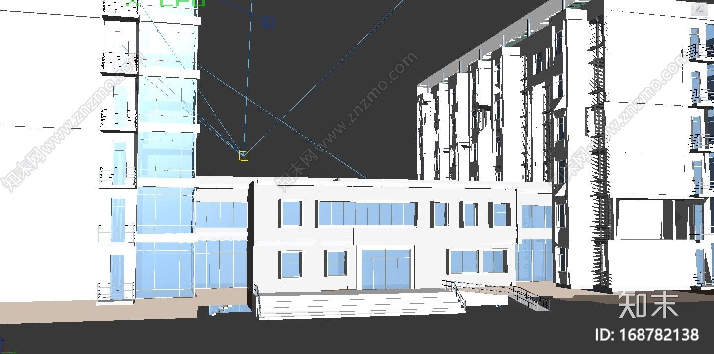 学校楼房建筑CG模型下载【ID:168782138】