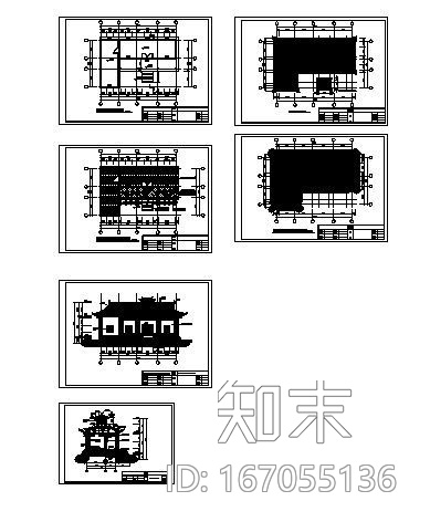 [永川]某电影外景用仿古建筑方案图施工图下载【ID:167055136】