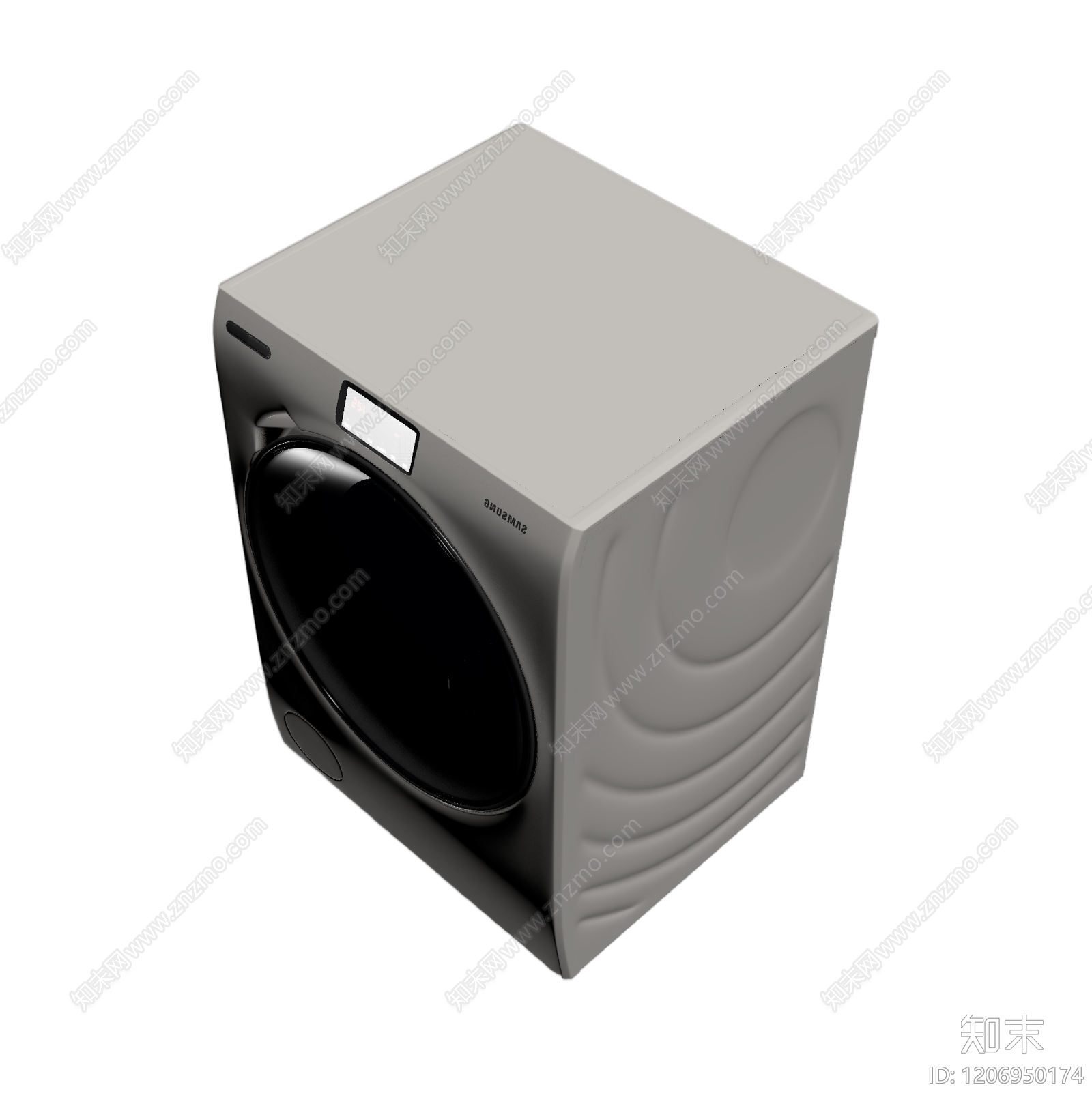 三星滚筒洗衣机3D模型下载【ID:1206950174】