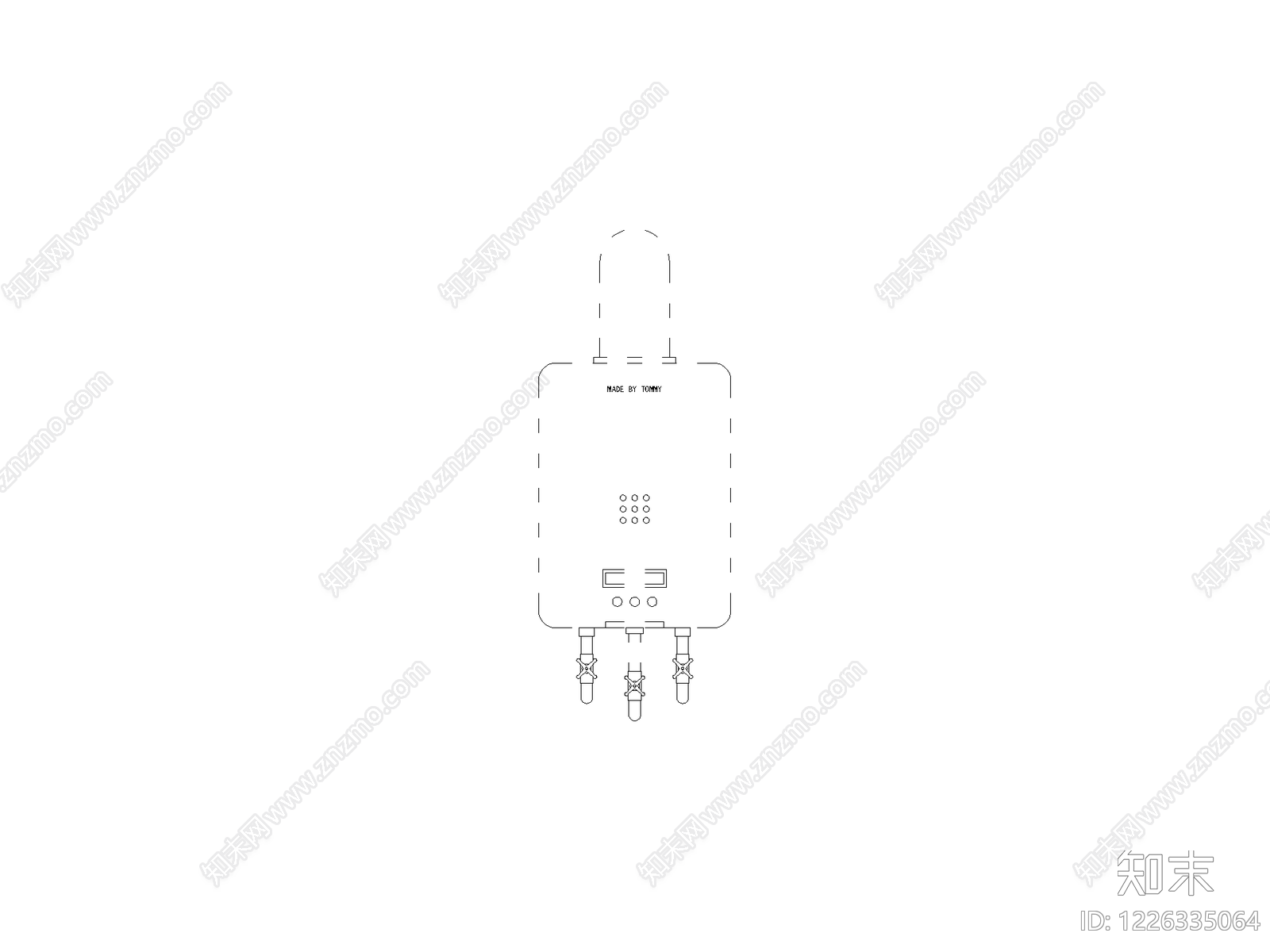 五金管件cad施工图下载【ID:1226335064】
