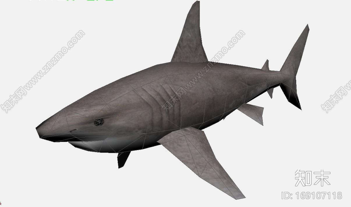游戏鲨鱼一条CG模型下载【ID:169107118】