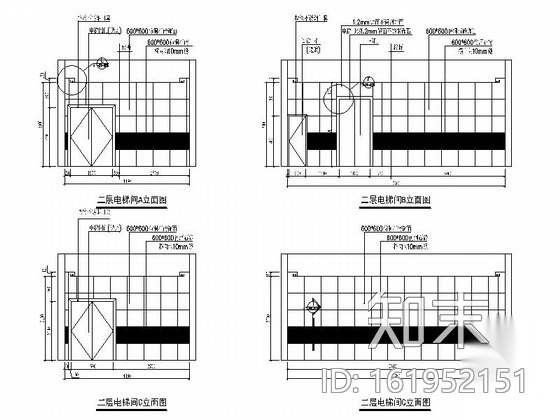 [浙江]某假日酒店卖场及外立面装修施工图（含效果）cad施工图下载【ID:161952151】