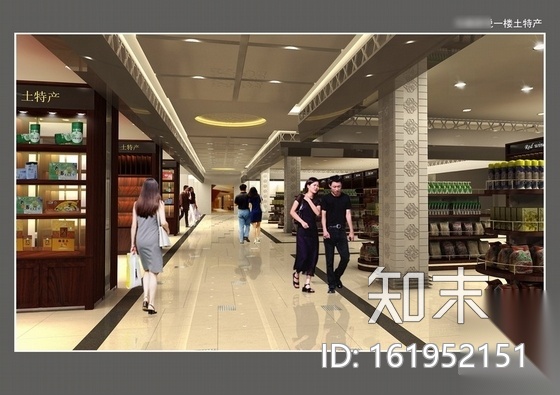 [浙江]某假日酒店卖场及外立面装修施工图（含效果）cad施工图下载【ID:161952151】