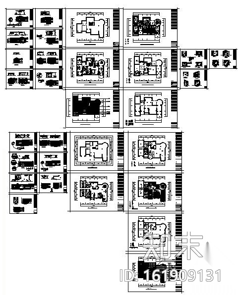 [沈阳]精装别墅室内施工图施工图下载【ID:161909131】