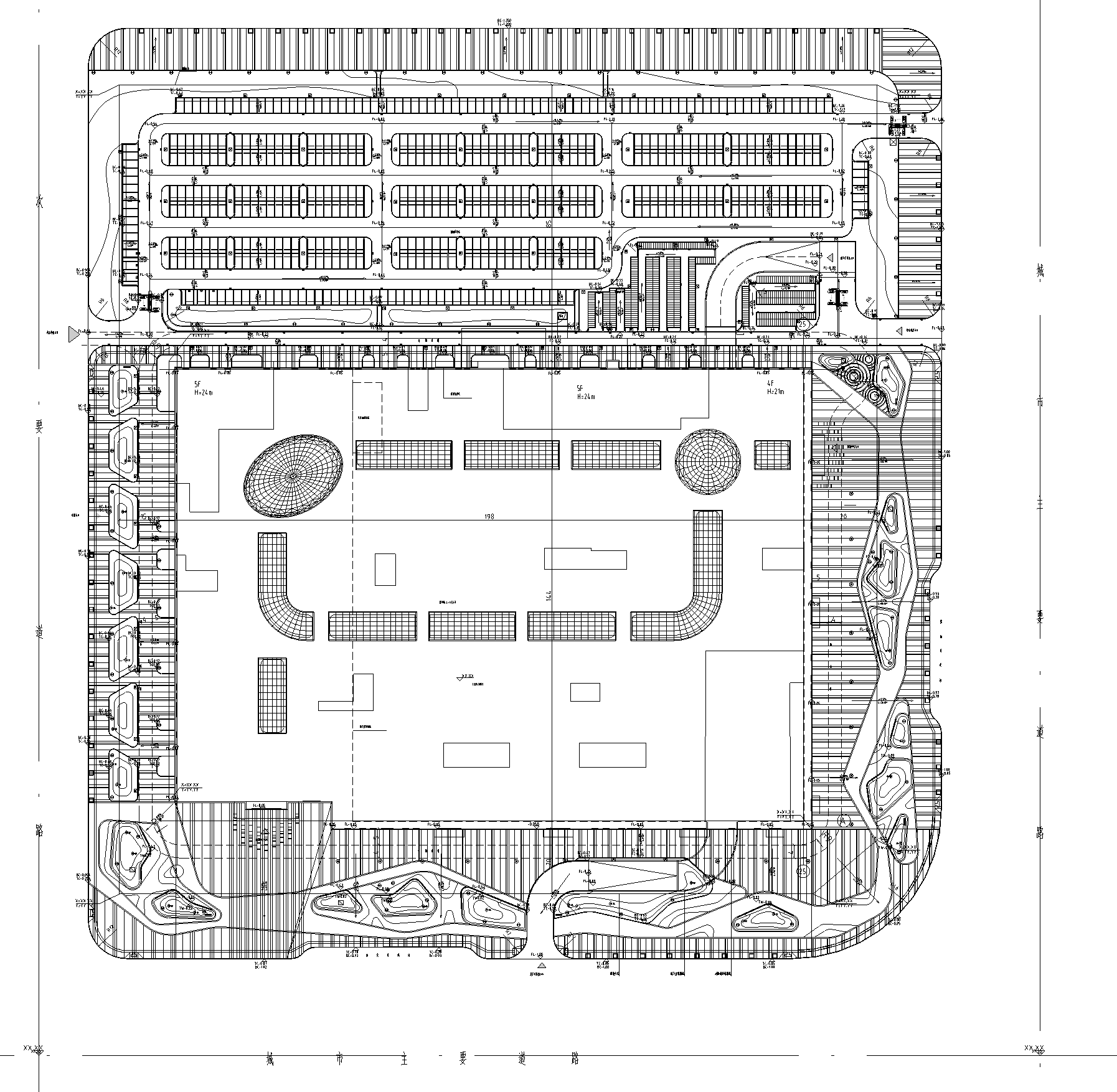 某知名城市商业综合体及各节点详图施工图（CAD）cad施工图下载【ID:165400165】