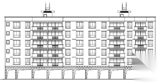 住宅楼建筑施工图cad施工图下载【ID:149856162】