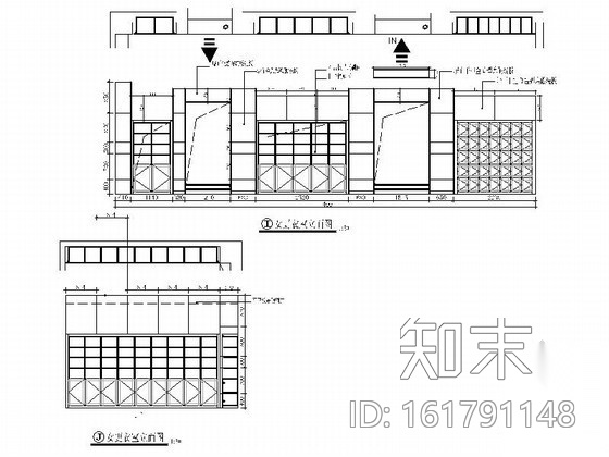 洗浴中心改造工程室内装修图（含实景）cad施工图下载【ID:161791148】