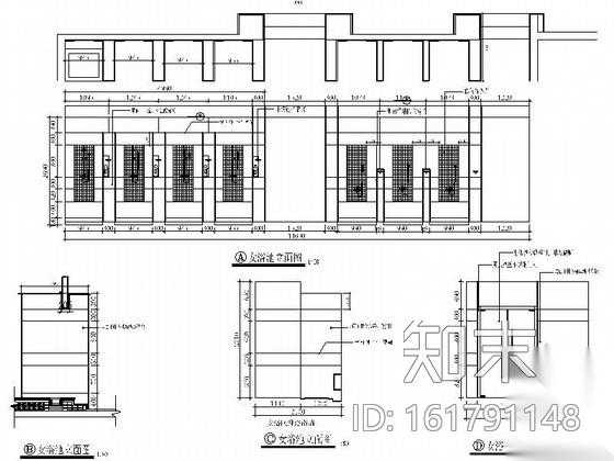 洗浴中心改造工程室内装修图（含实景）cad施工图下载【ID:161791148】