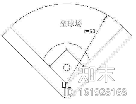 垒球场cad施工图下载【ID:161928168】