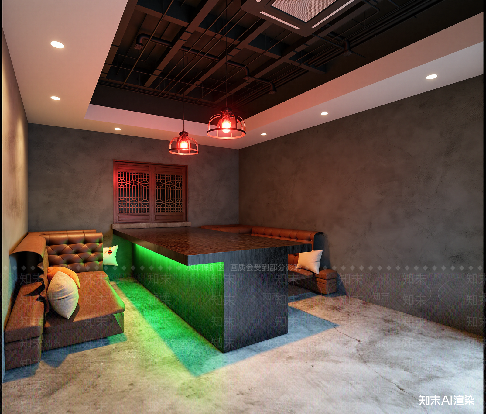 中式包厢3D模型下载【ID:1214394590】