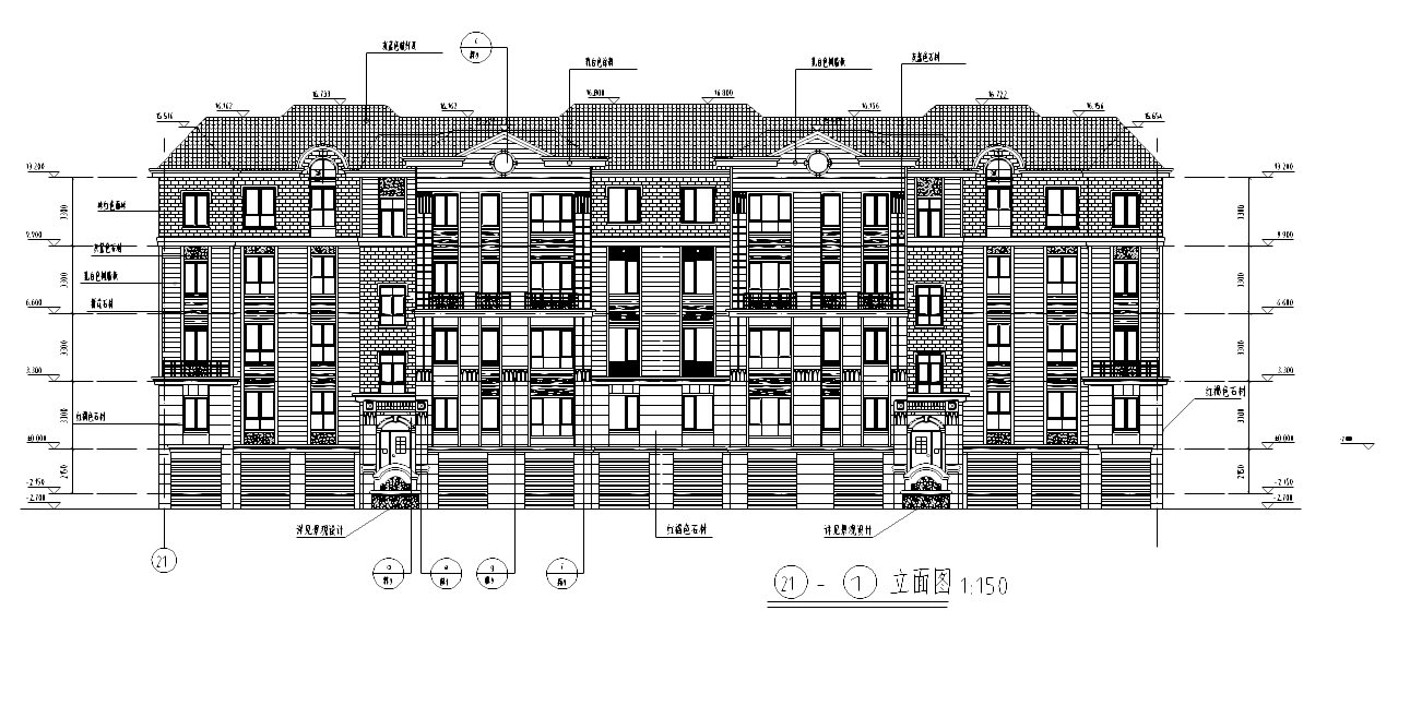 48.30&amp;13.38米农村住宅别墅施工图cad施工图下载【ID:161777196】