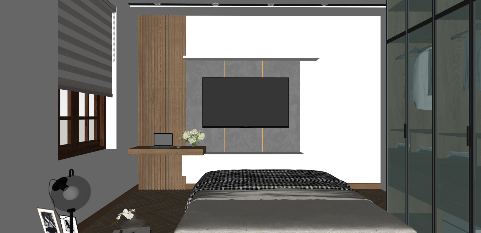 现代家居卧室SU模型下载【ID:1216058897】