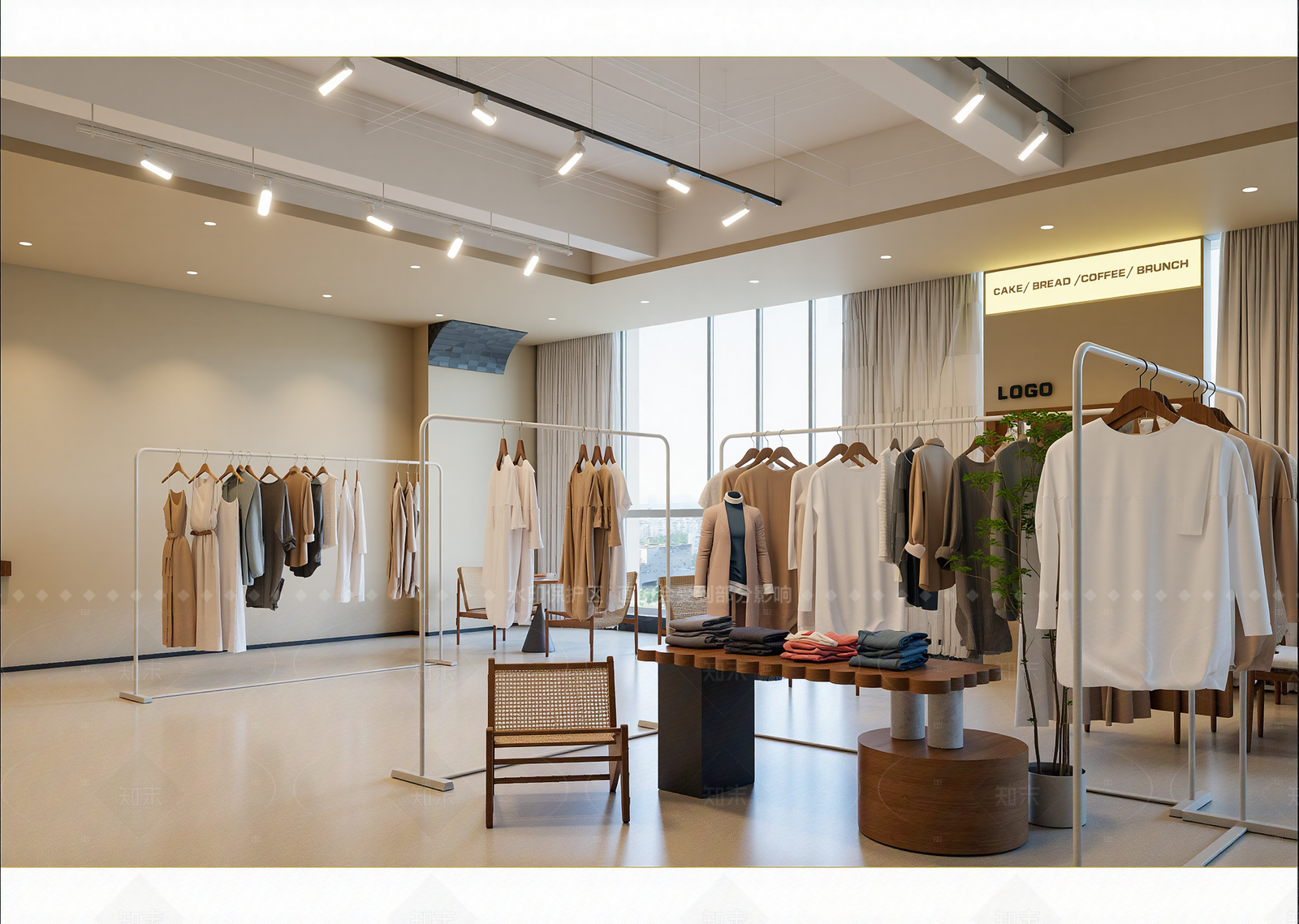 现代服装展厅3D模型下载【ID:1214974142】