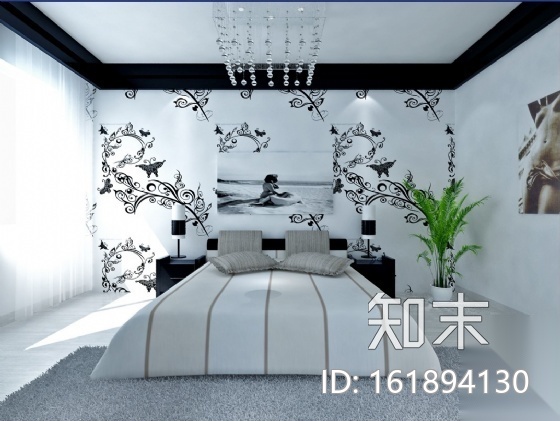 215㎡现代时尚双层别墅装修图（含效果）cad施工图下载【ID:161894130】