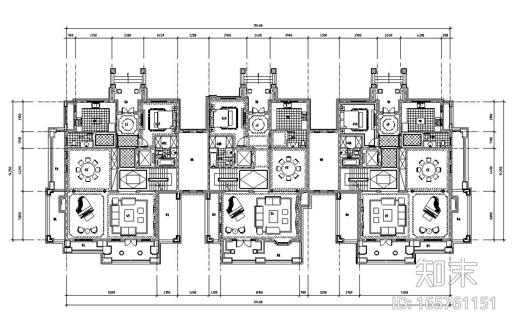 别墅标准化户型设计图施工图下载【ID:165761151】