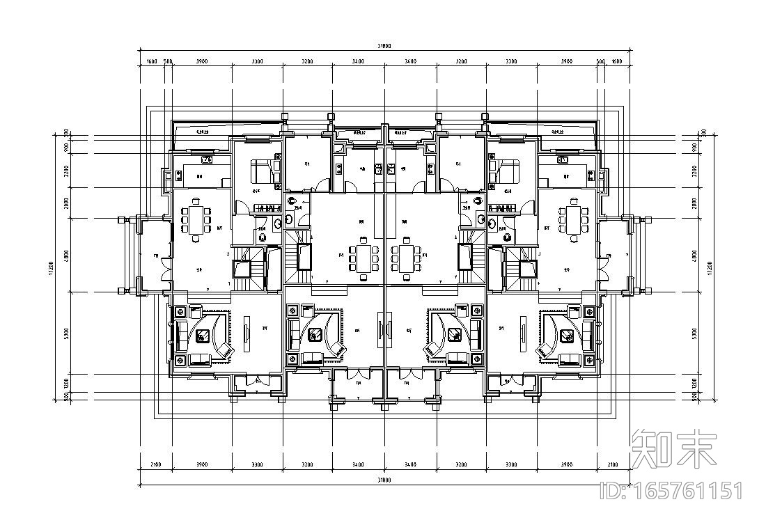 别墅标准化户型设计图施工图下载【ID:165761151】