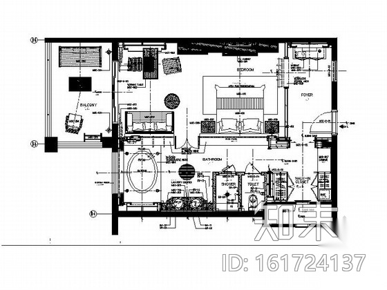 [云南]特色休闲度假酒店客房施工图（含效果图）cad施工图下载【ID:161724137】