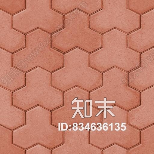 红砖地板砖拼花贴图下载【ID:834636135】