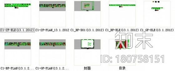 [重庆]奢华欧式双层别墅样板房装修图cad施工图下载【ID:180758151】
