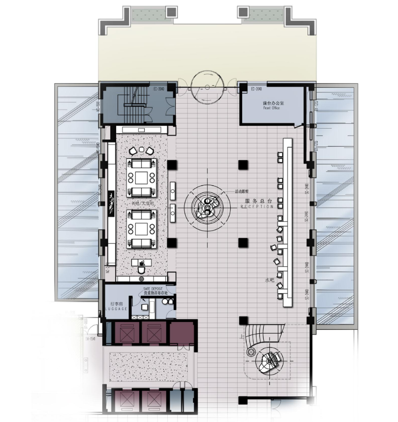 福建福州仓山山亚国际酒店概念设计（含效果图）cad施工图下载【ID:161851122】