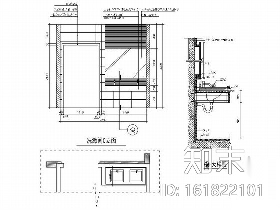 某投资有限公司办公室装修图cad施工图下载【ID:161822101】