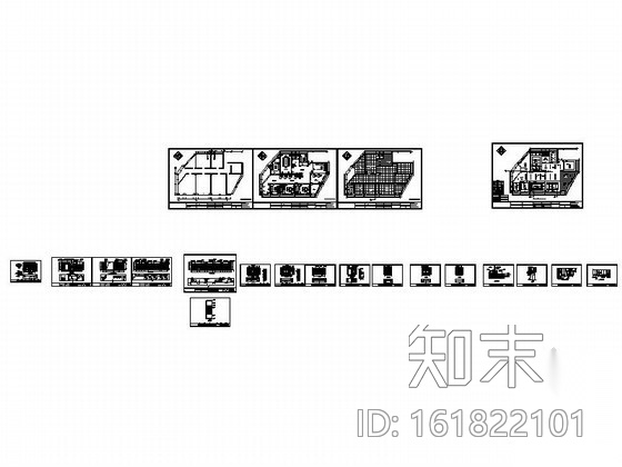 某投资有限公司办公室装修图cad施工图下载【ID:161822101】